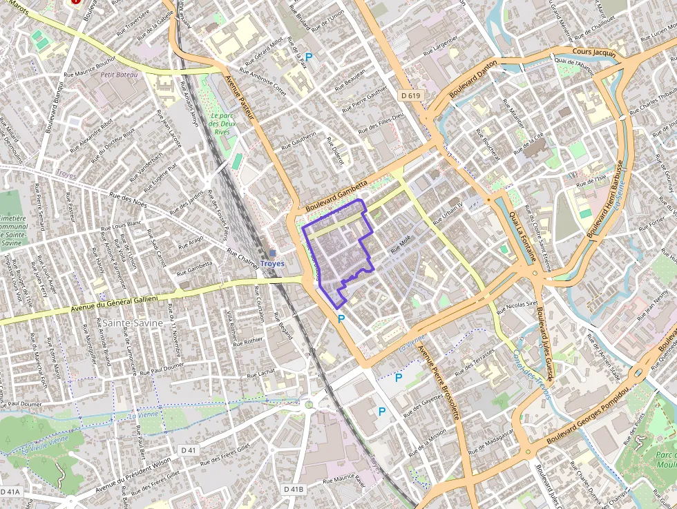 Appartement 72 m² quatre pièces à vendre à Troyes