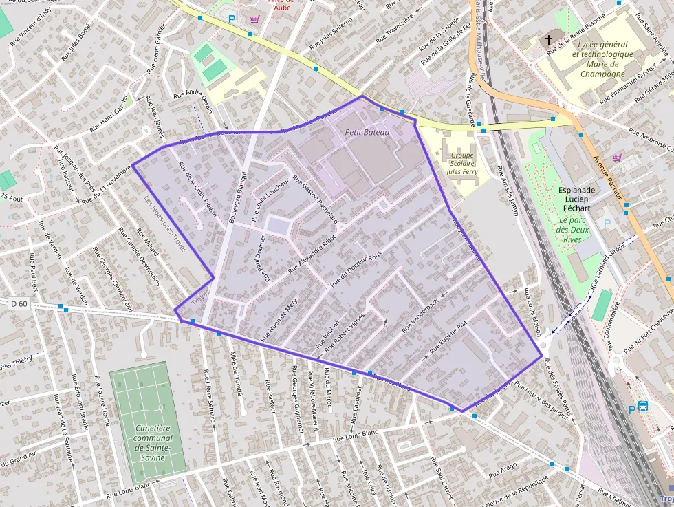 Appartement 54 m² trois pièces à vendre à Troyes