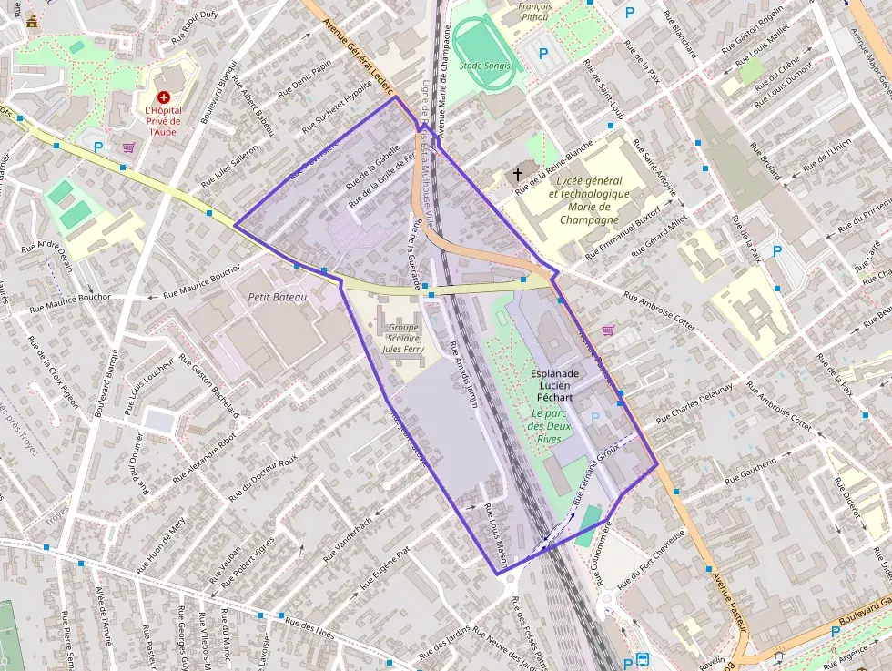 Appartement 64 m² trois pièces à vendre à Troyes