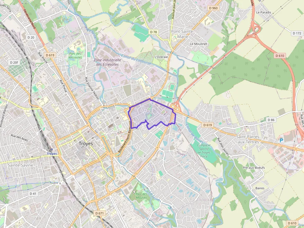 Appartement 70 m² trois pièces à vendre à Troyes