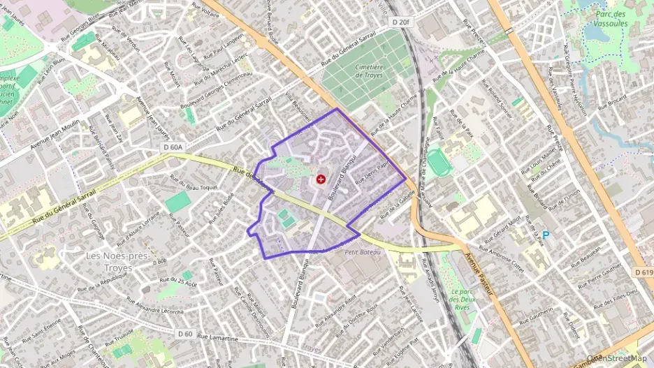 Appartement 53 m² trois pièces à vendre à Troyes