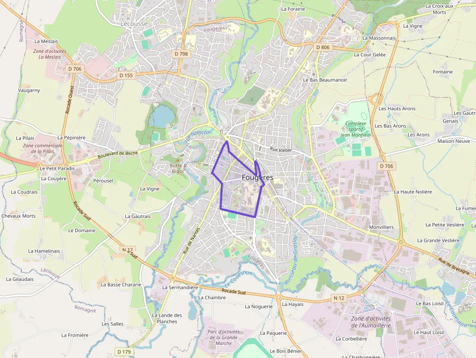 Appartement 80 m² quatre pièces à vendre à Fougères