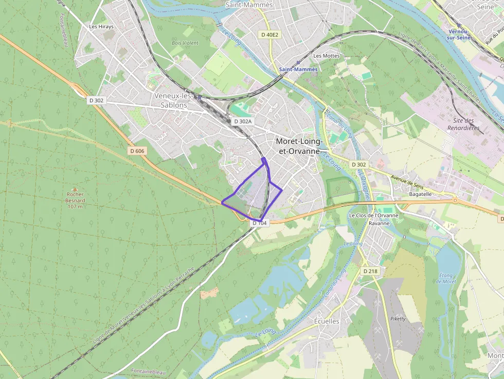 Appartement 65 m² trois pièces à vendre à Moret-Loing-et-Orvanne