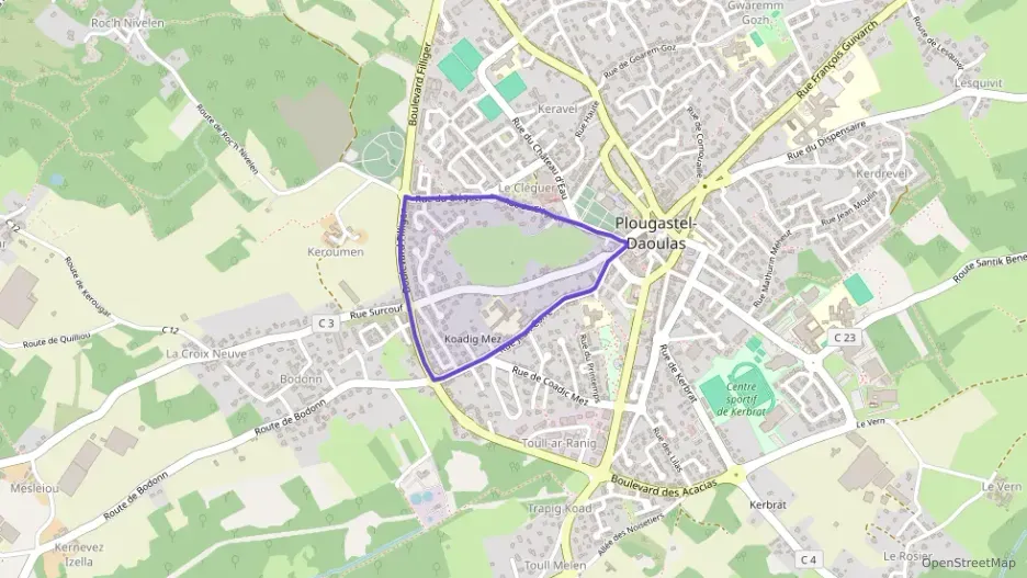 Appartement 69 m² trois pièces à vendre à Plougastel-Daoulas