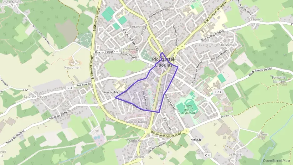 Appartement 68 m² trois pièces à vendre à Plougastel-Daoulas