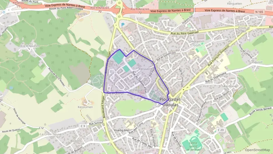 Appartement 50 m² trois pièces à vendre à Plougastel-Daoulas