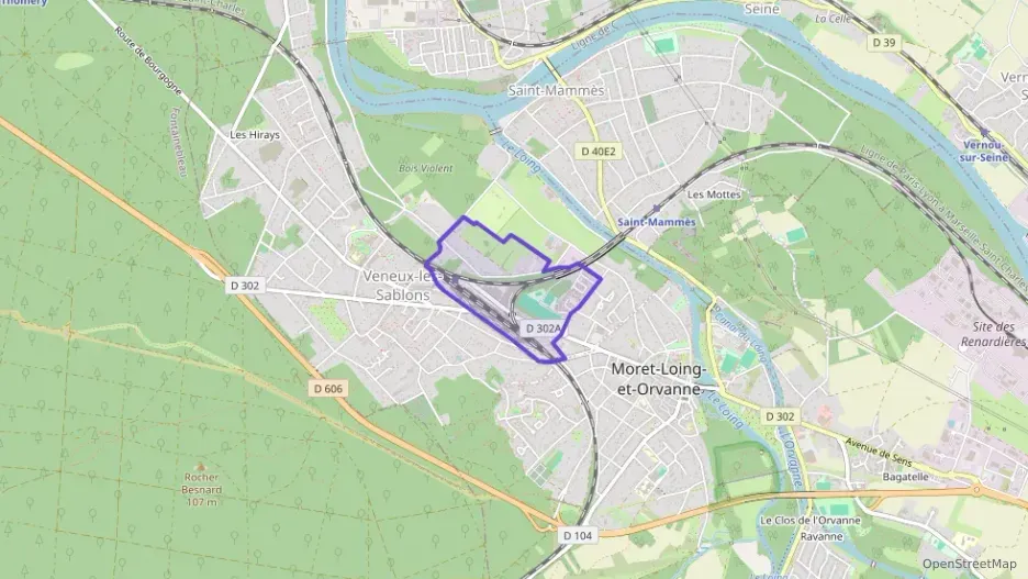 Appartement 62 m² trois pièces à vendre à Moret-Loing-et-Orvanne