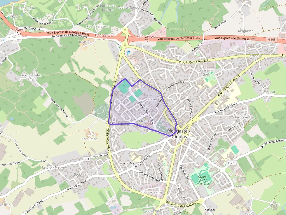 Appartement 64 m² trois pièces à vendre à Plougastel-Daoulas