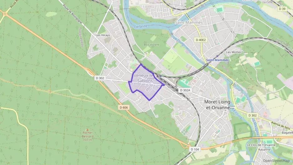 Appartement 50 m² trois pièces à vendre à Moret-Loing-et-Orvanne