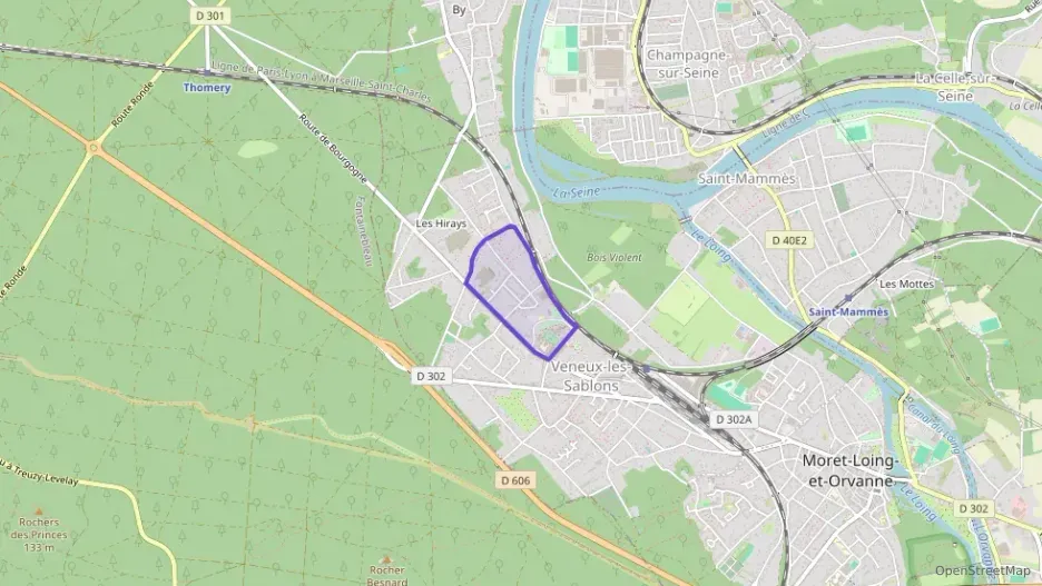 Appartement 55 m² trois pièces à vendre à Moret-Loing-et-Orvanne