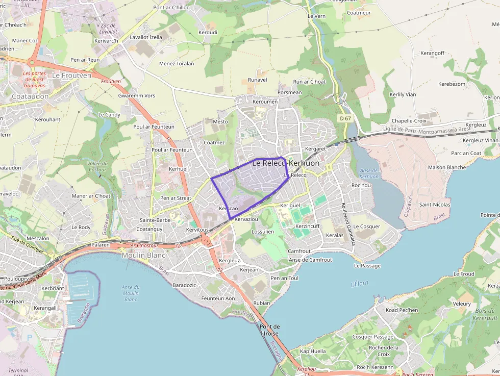 Appartement 68 m² trois pièces à vendre à Le Relecq-Kerhuon