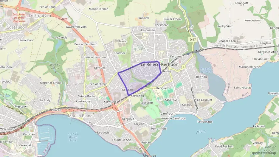 Appartement 68 m² trois pièces à vendre à Le Relecq-Kerhuon