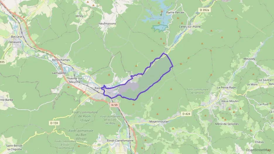 Appartement 56 m² trois pièces à vendre à Raon-l`Étape