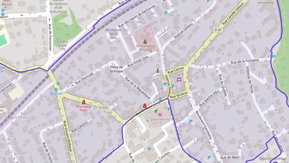 Appartement 71 m² trois pièces à vendre à Le Relecq-Kerhuon Appartement 71 m² trois pièces à vendre à Le Relecq-Kerhuon