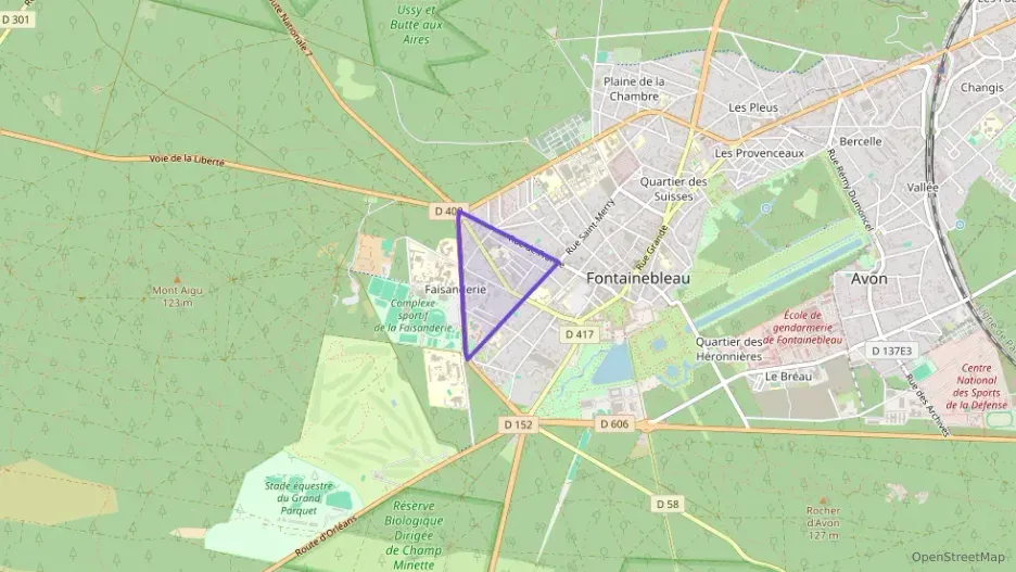 Appartement 55 m² deux pieces à vendre à Fontainebleau