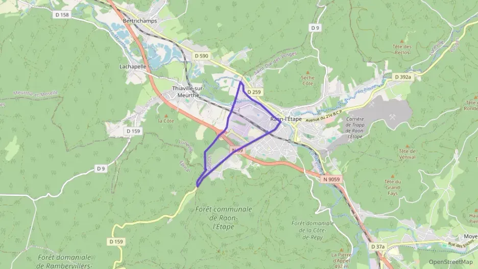 Appartement 48 m² trois pièces à vendre à Raon-l`Étape