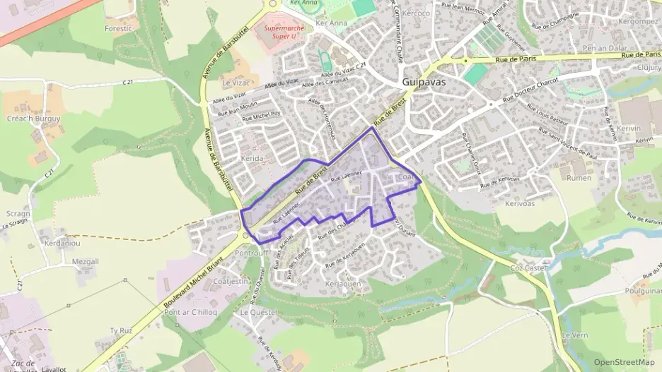 Appartement 66 m² trois pièces à vendre à Guipavas Appartement 66 m² trois pièces à vendre à Guipavas