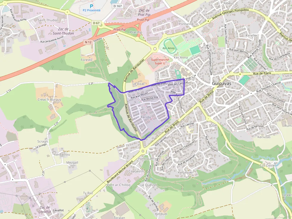 Appartement 49 m² deux pieces à vendre à Guipavas