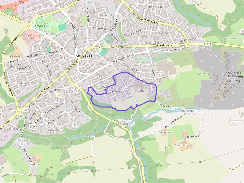 Appartement 54 m² deux pieces à vendre à Guipavas