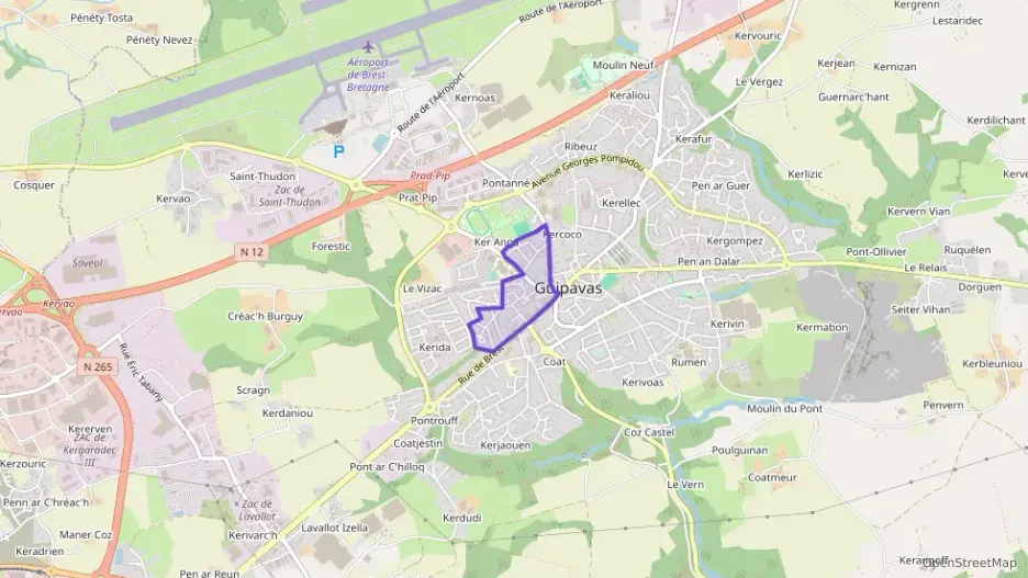 Appartement 52 m² deux pieces à vendre à Guipavas Appartement 52 m² deux pieces à vendre à Guipavas