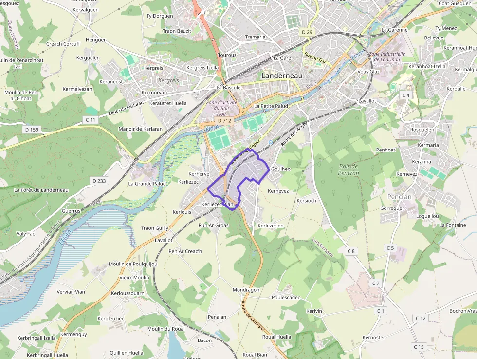 Appartement 72 m² quatre pièces à vendre à Landerneau