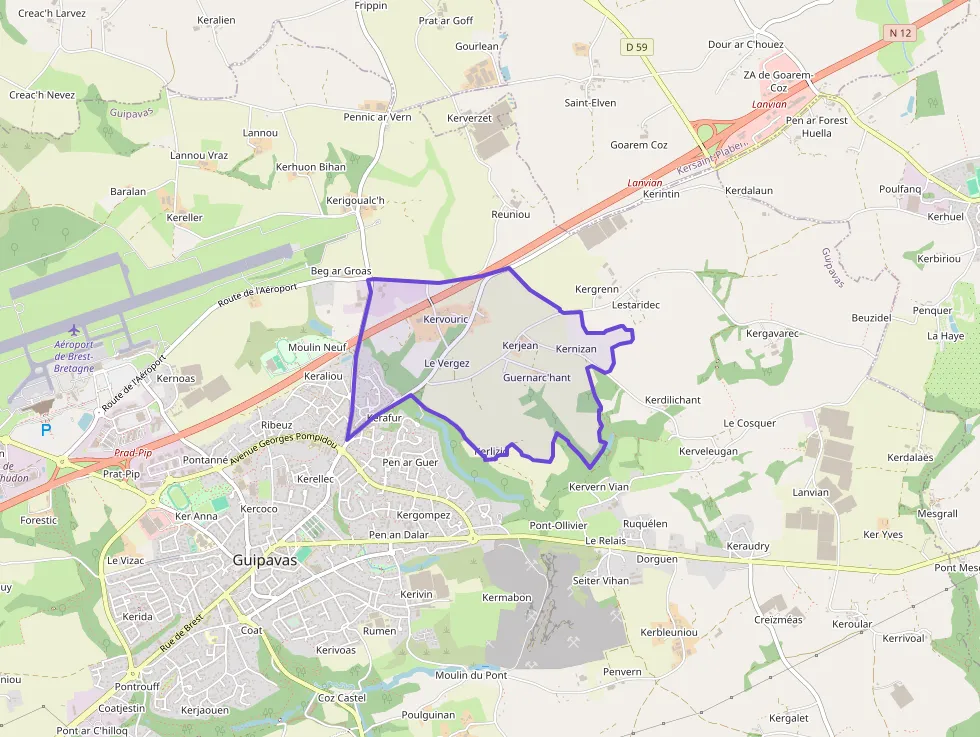 Appartement 68 m² trois pièces à vendre à Guipavas