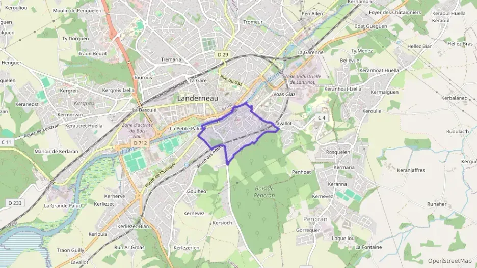 Appartement 49 m² deux pieces à vendre à Landerneau