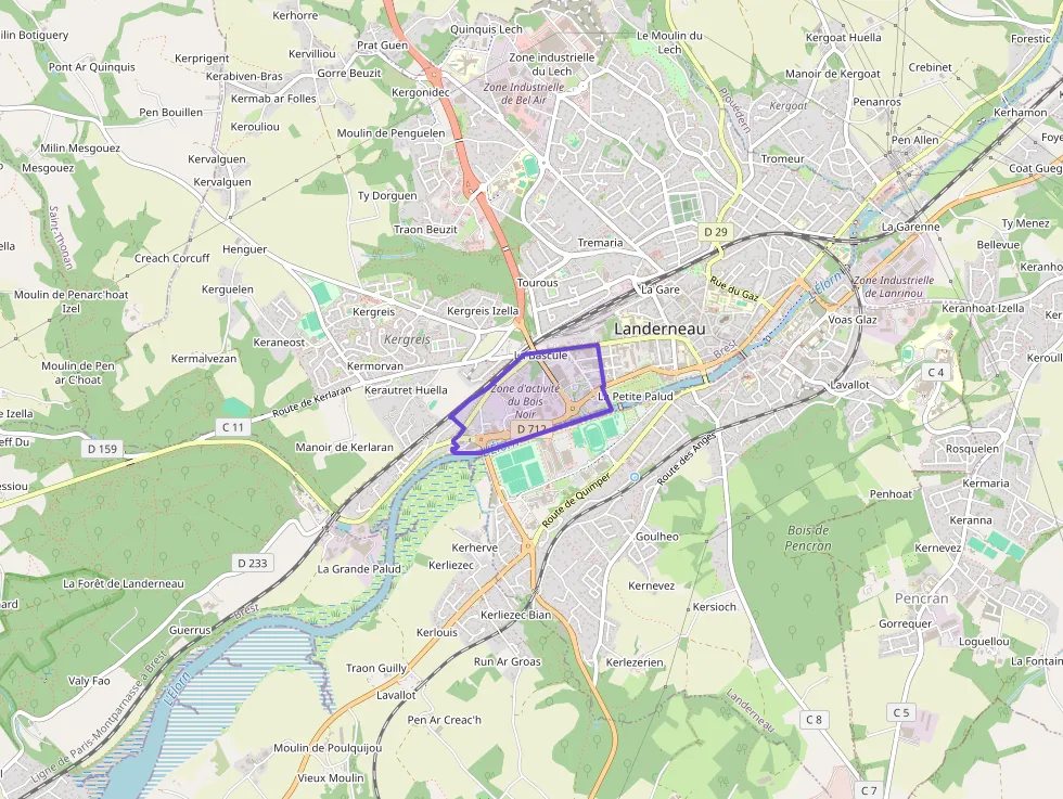 Appartement 85 m² quatre pièces à vendre à Landerneau