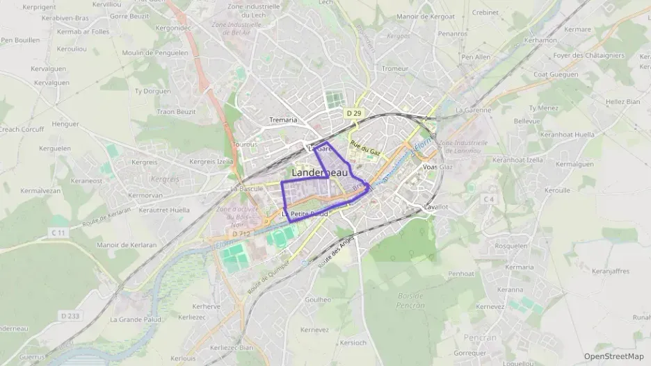 Appartement 38 m² deux pieces à vendre à Landerneau