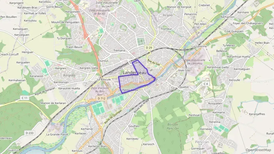 Appartement 47 m² deux pieces à vendre à Landerneau