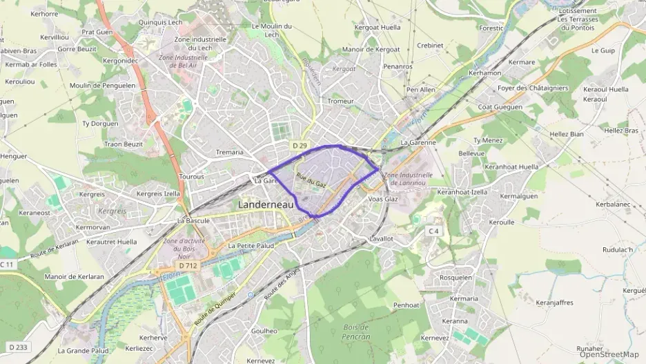 Appartement 82 m² trois pièces à vendre à Landerneau Appartement 82 m² trois pièces à vendre à Landerneau