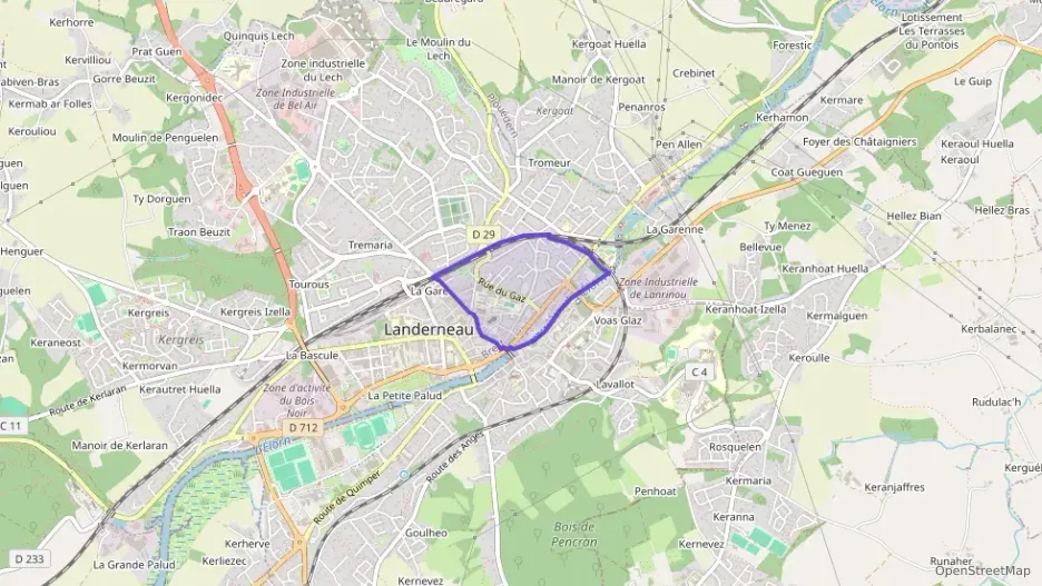 Appartement 70 m² trois pièces à vendre à Landerneau