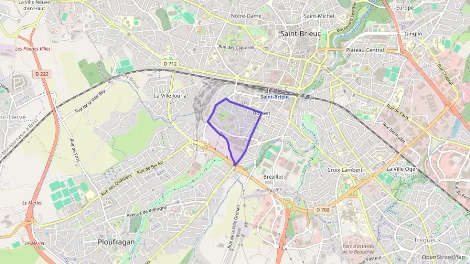 Appartement 45 m² trois pièces à vendre à Saint-Brieuc