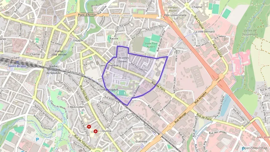 Appartement 43 m² deux pieces à vendre à Saint-Brieuc