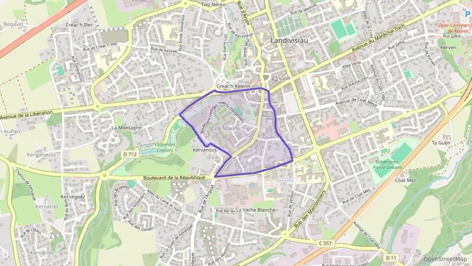 Appartement 73 m² quatre pièces à vendre à Landivisiau