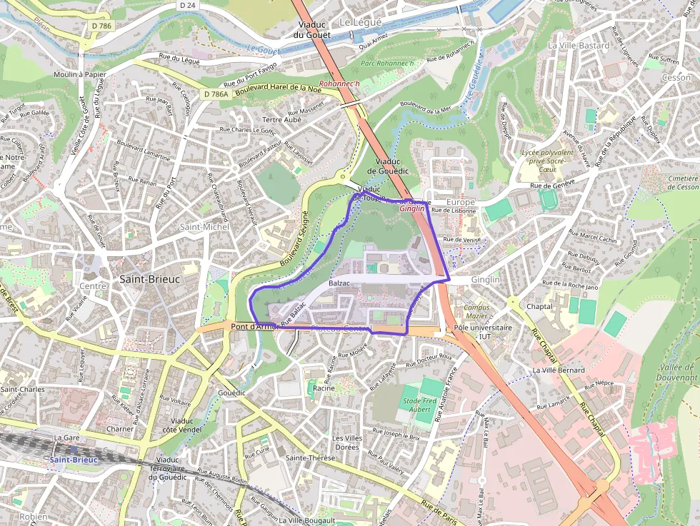 Appartement 75 m² quatre pièces à vendre à Saint-Brieuc