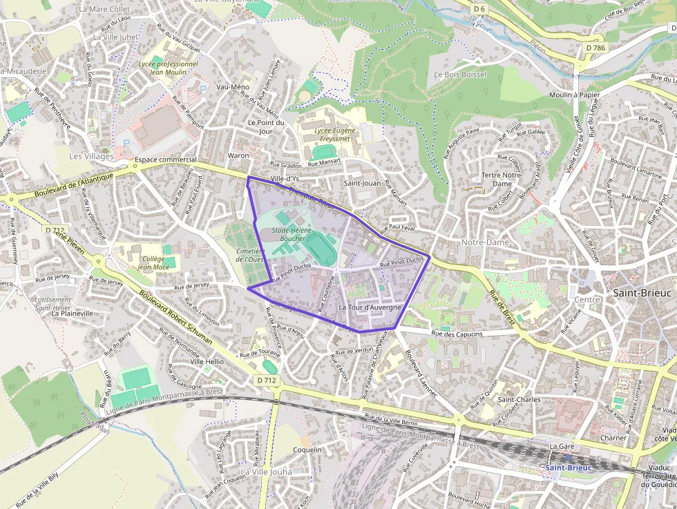 Appartement 40 m² une piece à vendre à Saint-Brieuc