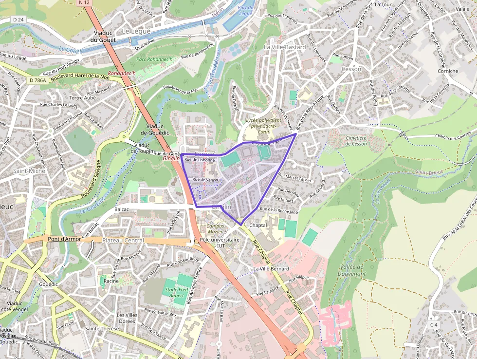 Appartement 58 m² trois pièces à vendre à Saint-Brieuc