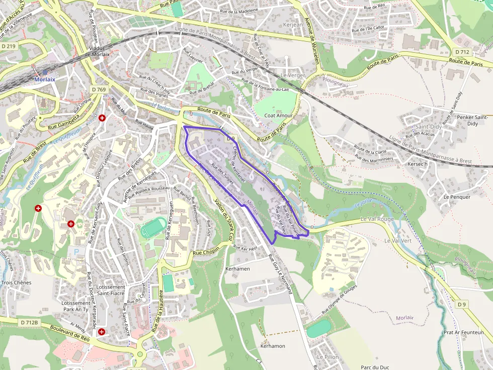 Appartement 75 m² quatre pièces à vendre à Morlaix