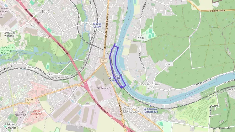 Appartement 65 m² trois pièces à vendre à Le Coudray-Montceaux Appartement 65 m² trois pièces à vendre à Le Coudray-Montceaux