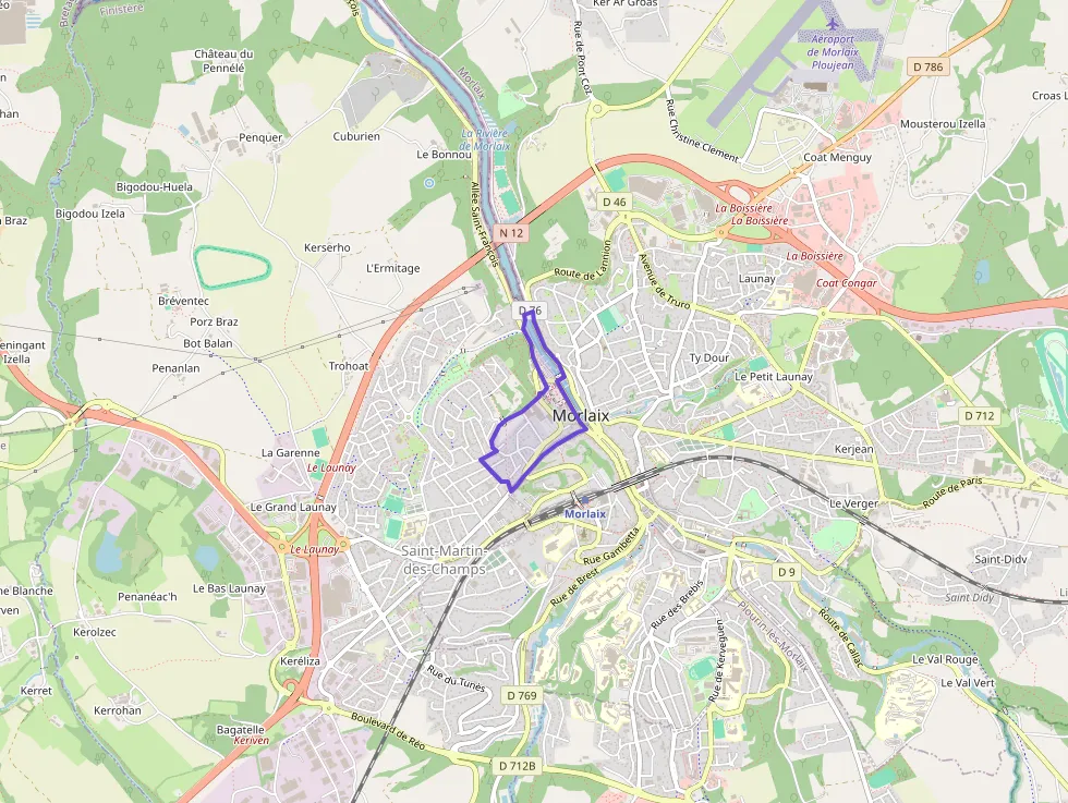 Appartement 60 m² trois pièces à vendre à Morlaix