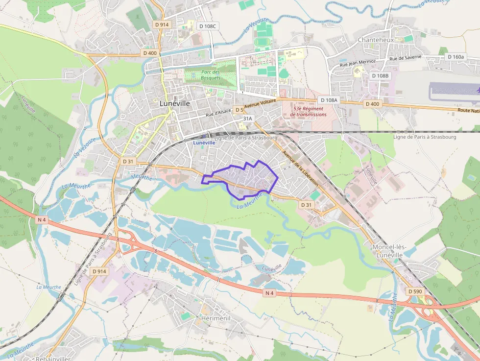 Appartement 55 m² trois pièces à vendre à Lunéville