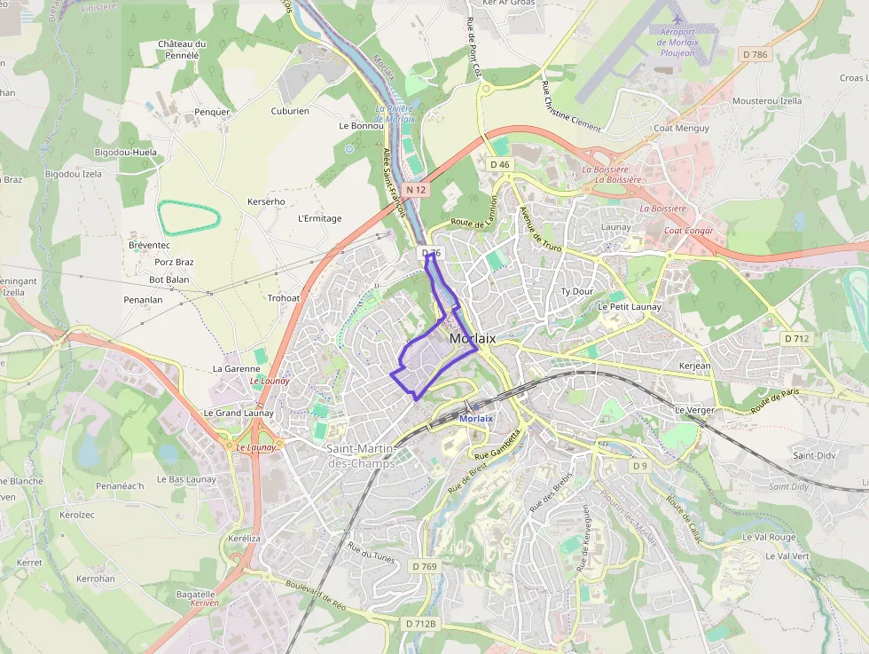 Appartement 57 m² deux pieces à vendre à Morlaix