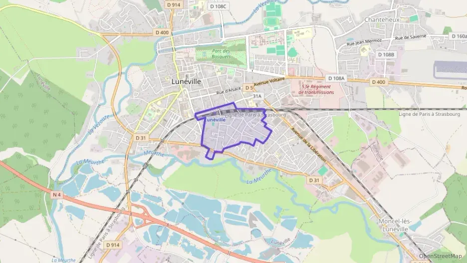 Appartement 65 m² trois pièces à vendre à Lunéville