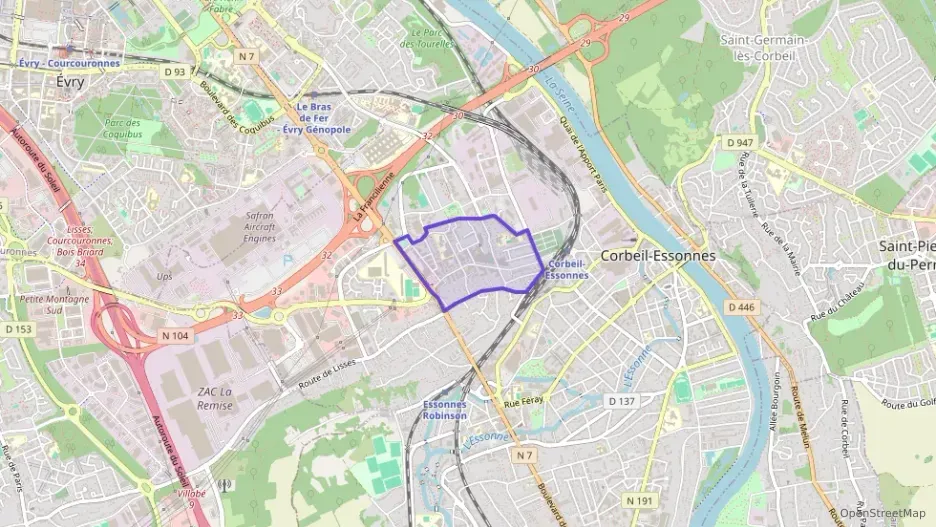 Appartement 47 m² deux pieces à vendre à Corbeil-Essonnes