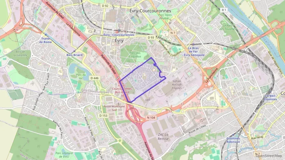 Appartement 74 m² quatre pièces à vendre à Évry-Courcouronnes Appartement 74 m² quatre pièces à vendre à Évry-Courcouronnes