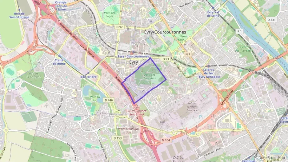 Appartement 64 m² trois pièces à vendre à Évry-Courcouronnes