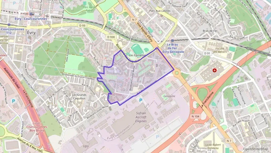 Appartement 94 m² quatre pièces à vendre à Évry-Courcouronnes