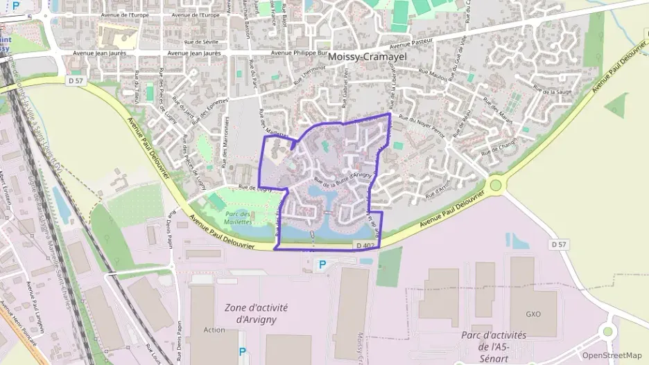 Appartement 54 m² trois pièces à vendre à Moissy-Cramayel