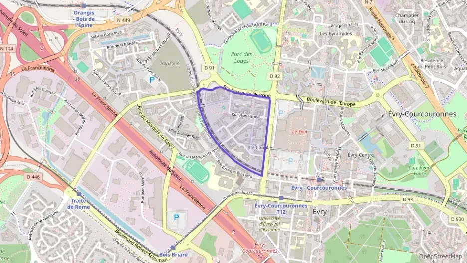 Appartement 75 m² trois pièces à vendre à Évry-Courcouronnes Appartement 75 m² trois pièces à vendre à Évry-Courcouronnes